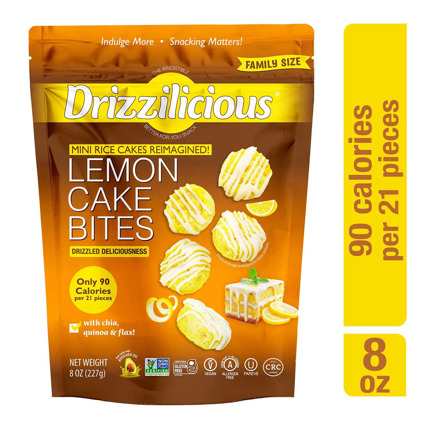 Drizzilicious Lemon Cake Mini Rice Cakes, 8 oz. - Samsclub.com