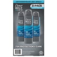 thumbnail image 1 of Dove Men+Care Dry Spray Antiperspirant Deodorant, Clean Comfort, 3.8 oz., 3 ct., 1 of 5