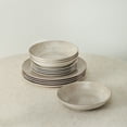 thumbnail image 3 of Christian Siriano Onyx 24-Piece Porcelain with Gold Rim Dinnerware Set, 3 of 7