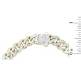 thumbnail image 5 of Miami Cuban Chain Bracelet in 14K Two-Tone Gold, 8mm, 5 of 5