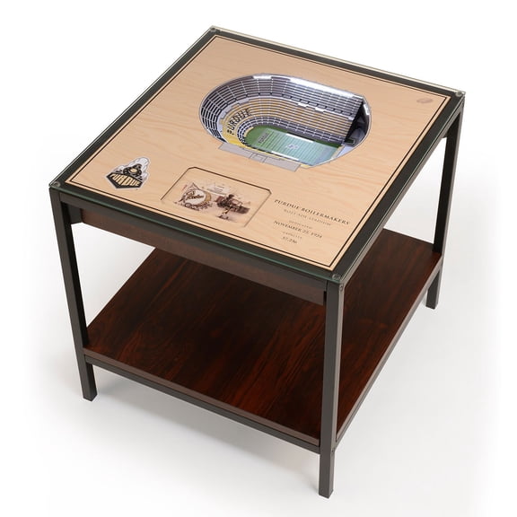 YouTheFan Purdue Boilermakers Football Lighted Stadium End Table