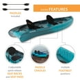 thumbnail image 4 of Lifetime Envoy 126" Tandem Sit-On-Top Kayak, Paddles Included, 4 of 12