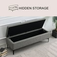 thumbnail image 3 of Regina Upholstered Storage Bench, Assorted Sizes And Colors, 3 of 11