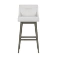 thumbnail image 3 of HH2 Home Upholstered Tapered Back Wood Adjustable Height Swivel Bar Stool, 3 of 19