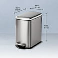 thumbnail image 3 of Tramontina 1.6 Gallon Step Trash Cans, 2 pack, 3 of 13