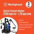 thumbnail image 2 of Westinghouse 2100 Max PSI 1.76 Max GPM Electric Pressure Washer With Foam Cannon - ePX3050, 2 of 12