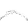 thumbnail image 6 of Lab Created Round Cut Sapphire Necklace in Sterling Silver, 6 of 6