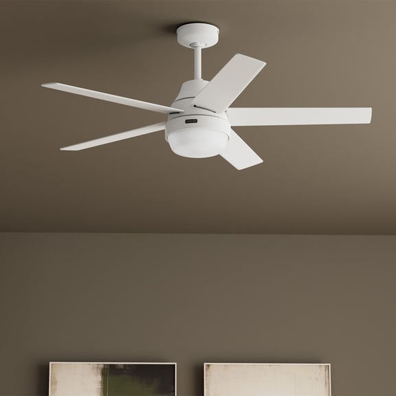 Hunter Aerodyne Wi-Fi ENERGY STAR Ceiling Fan with LED Light Kit and Handheld Remote, Assorted Sizes & Colors