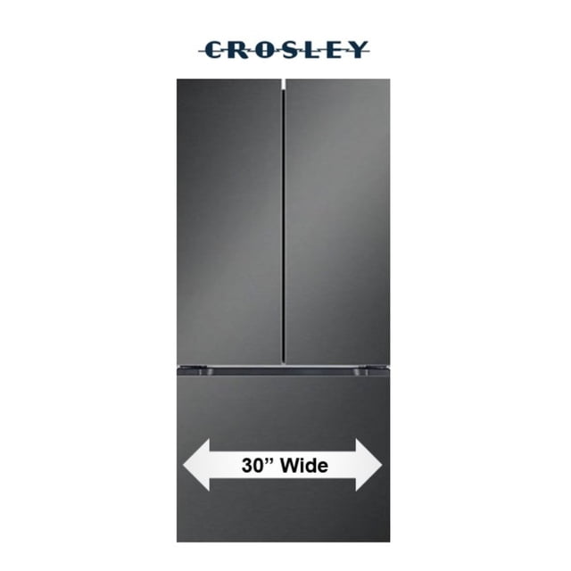 Crosley 18.4 cu. ft. French Door with Pocket Handle Design