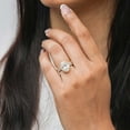 thumbnail image 8 of Lab Created Diamond Oval Cut Bridal Set, 3.60 C.T.W.T., 8 of 9