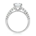 thumbnail image 2 of Lab Created Diamond Emerald Center Ring in 18K Gold, 2.95 C.T.T.W., 2 of 5