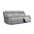 thumbnail image 14 of Tristan 3pc Fabric Power Reclining Set with Heat and Massage, Gray, 14 of 23