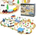 thumbnail image 1 of Maxim Enterprise Wooden Train Set, 100 pc., 1 of 5