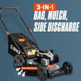thumbnail image 4 of SENIX 21" 140cc 4-Cycle Briggs & Stratton Engine Gas Push Lawn Mower with 3-in-1 Mulching, Bagging, Side Discharge, 4 of 8