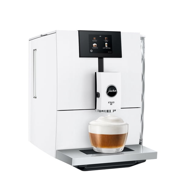 JURA ENA 8 Nordic White Automatic Coffee Center with 15 Brewing