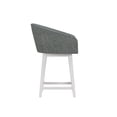 thumbnail image 15 of HH2 Home Upholstered Barrel Back Wood Adjustable Height Swivel Bar Stool, 15 of 20