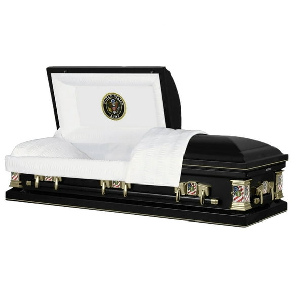 Titan Casket Military Premier Steel Funeral Casket, Choose Your Style