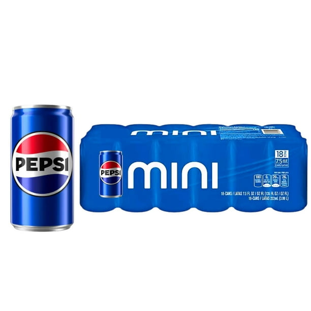 Pepsi Mini Cans 7.5 fl. oz., 18 pk. - Samsclub.com