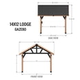 thumbnail image 14 of Range Cedar and Steel Gazebo with Lofted Roof and PowerPort, 14 of 15