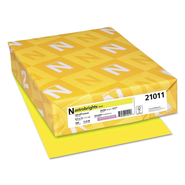 Astrobrights Color Paper, 8.5" x 11", 24 lb/ 89 gsm, 500 Sheets
