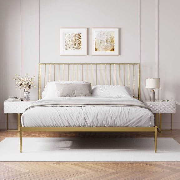 Zinus Night Therapy Harper 41" Metal Platform Bed Frame, Assorted Sizes