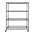 thumbnail image 4 of Seville Classics MEGA RACK 4-Tier NSF Steel Wire Shelving, 60" x 24" x 76" H, 4 of 17