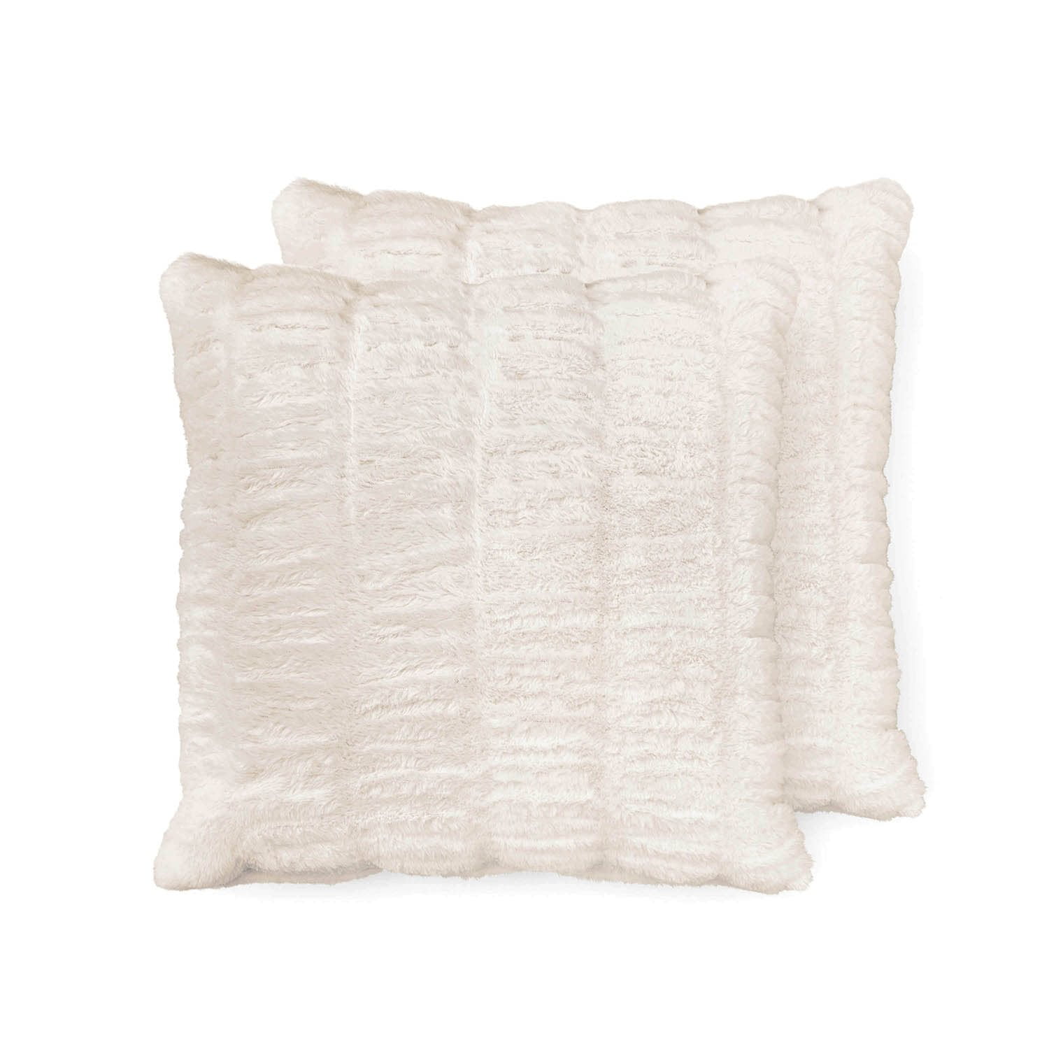 Member's Mark 2-Pack Ruched Faux Fur Decorative Pillows, 22