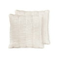 thumbnail image 1 of Member's Mark 2-Pack Ruched Faux Fur Decorative Pillows, 22" x 22", 1 of 5