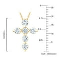 thumbnail image 4 of Lab Created Diamond Cross Pendant. 1.00C.T.T.W., 4 of 5