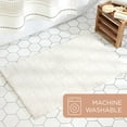 thumbnail image 6 of Town & Country Everyday Ultra Plush Solid Tufted Windowpane Bath Mat 20"x32", 6 of 10