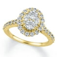 thumbnail image 4 of 2.0 CT. T.W. Round Cut Halo Diamond Ring & Band Set in 14K Gold, 4 of 13