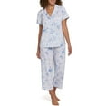 thumbnail image 1 of LOFT Notch Ladies Collar Capri Sleep Set, 1 of 5