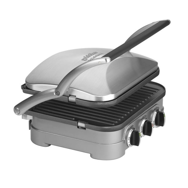 Cuisinart Electric Griddler 5-in-1 Functionality, Stainless Steel