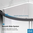 thumbnail image 9 of Breeze 32” x 32” x 77” Corner Shower Kit with Clear Glass, Walls, Base and Hardware, 9 of 18