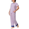 thumbnail image 2 of Nautica 2-Piece Short Sleeve Top and Pant PJ Set, 2 of 7