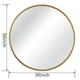 thumbnail image 5 of Jill Zarin 36" Elegant Round Metal Wall Mirror, Assorted Colors, 5 of 7