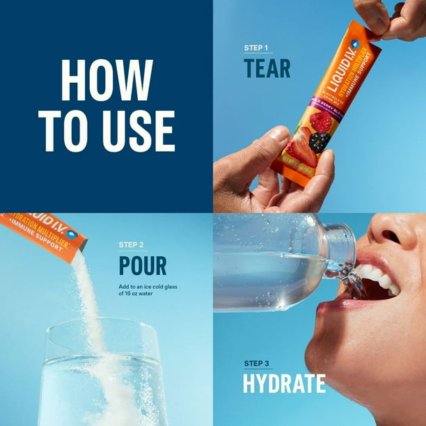 Liquid I.V. Hydration Multiplier +Immune Support, Mango Passion