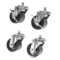 thumbnail image 1 of Seville Classics UltraHD 3" Rolling Swivel Wheels (Set of 4, 2 Locking), 1 of 7