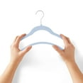 thumbnail image 4 of Member's Mark Heavy Duty Kids Velvet Hangers, Assorted Colors - 30 Pack, 4 of 6