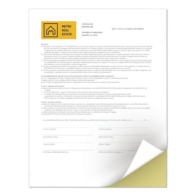 Xerox Bold Digital Carbonless Paper, 8 1/2 x 11, White/Canary, 5,000 Sheets