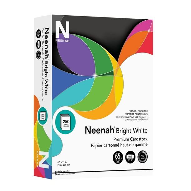 Neenah Bright White Premium Cardstock, 8.5
