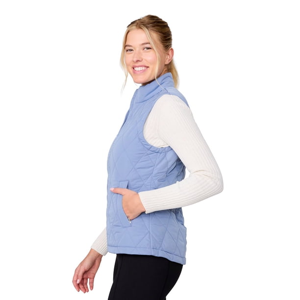 Gilet Matelassé Doublé Cabela’s Pour Femme Taille M - Bleu, Polyester/nylon, Occasion Très Bon état