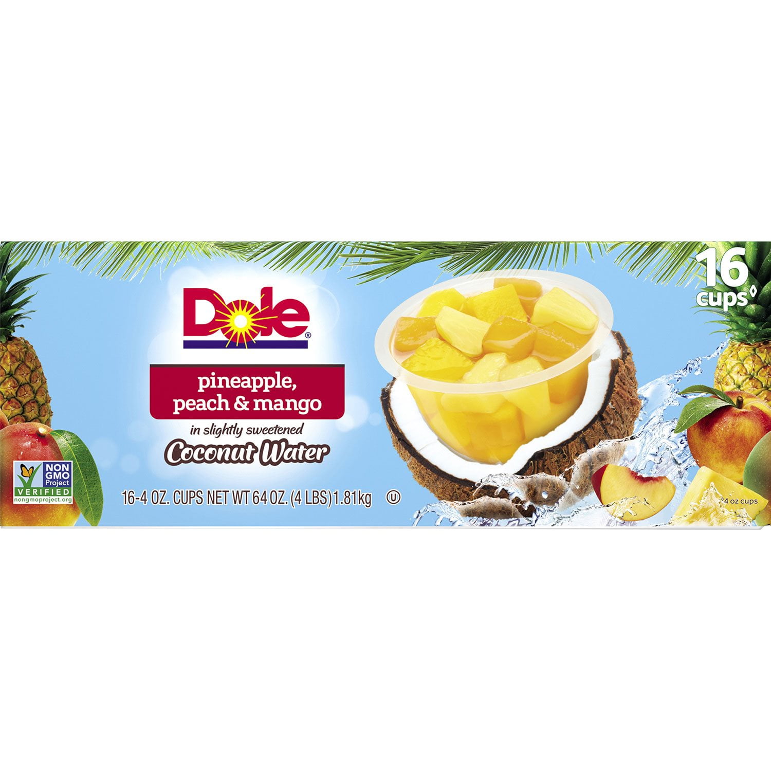 Dole Pineapple, Peach, and Mango Bowls (4 16