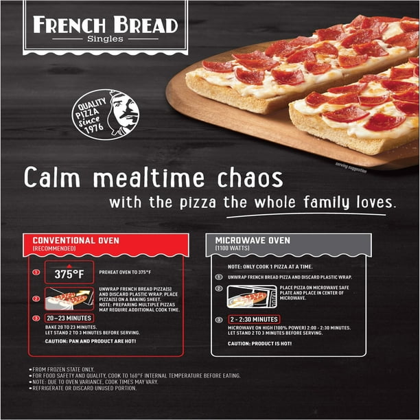 Red Baron Pepperoni French Bread Frozen Personal Pizza, 5.40 oz