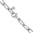 thumbnail image 3 of Paperclip Cross Pearl Bracelet in Italian Sterling Silver and 14K Gold, 3 of 4