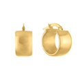 thumbnail image 3 of High-Polish Huggie Hoop Earrings in 18K Gold, 3 of 6