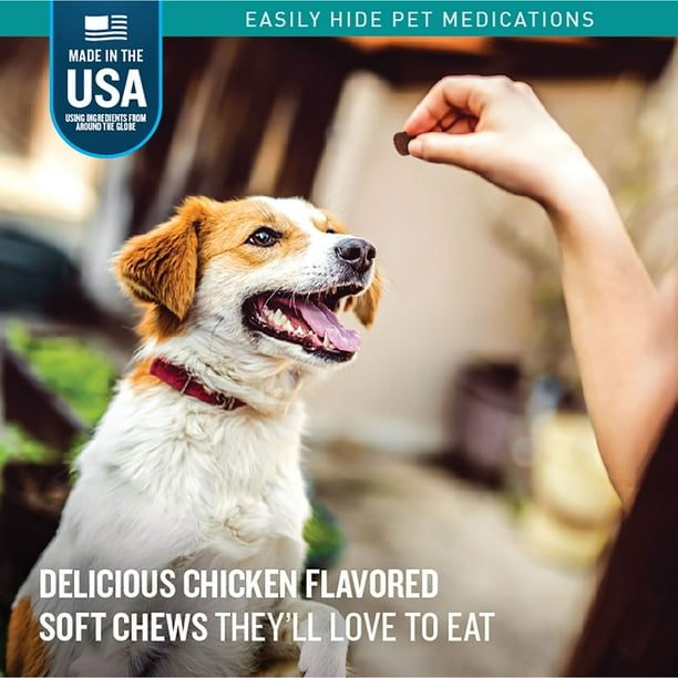 VETIQ Soft Chew Pill Treats, Chicken Flavored, 60 2pk