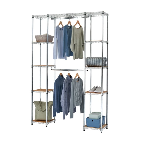 TRINITY® EcoStorage® Expandable Closet Organizer Chrome