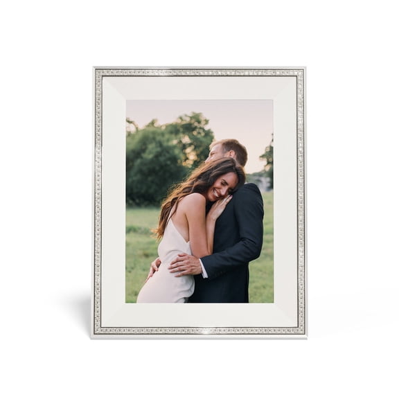 Aura 12" Astra Digital Photo Frame, Moonstone with Swarovski Crystals