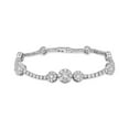 thumbnail image 1 of 3.80 CT. TW Round Cut Diamond Floral Bracelet in 18K Gold, 1 of 7